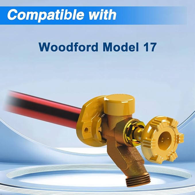 4 Pack Outdoor Faucet Vacuum Breaker Float Kit Compatible with Woodford Model 17 Replace# RK-17VB, Anti-Siphon Wall Faucet Repair, Wall Hydrant Vacuum Brake Valve Replacement Kit