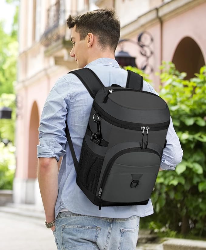Cooler Backpack, 22L Waterproof Soft Backpack Coolers Leak Proof Beach Backpack Insulated Picnic Lunch Bag for Fishing Camping,Beach,Hiking,Travel