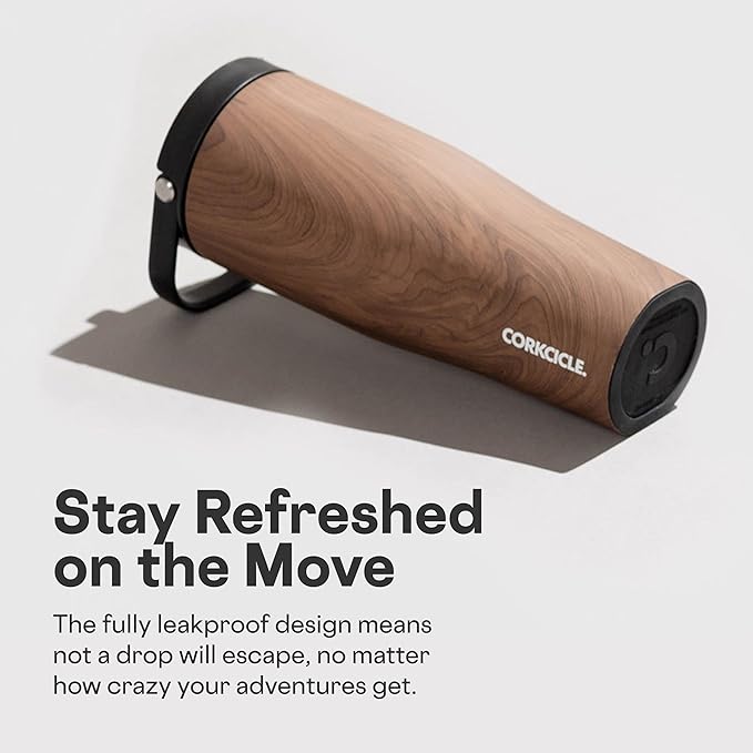 Corkcicle Go Cup XL - Leak-Proof Travel Tumbler - Triple Insulated Stainless Steel Water Bottle - Easy-Carry Handle - Summer Drinkware Gift - Keeps Drinks Ice Cold - 30 oz - Desert