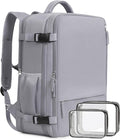 Beraliy Travel Backpack, Personal Item Bag Ailrline Approved, 17.3 Inch Laptop Backpack, Carry On Travel Bag, Hiking Backpack, Casual Backpack, Grey