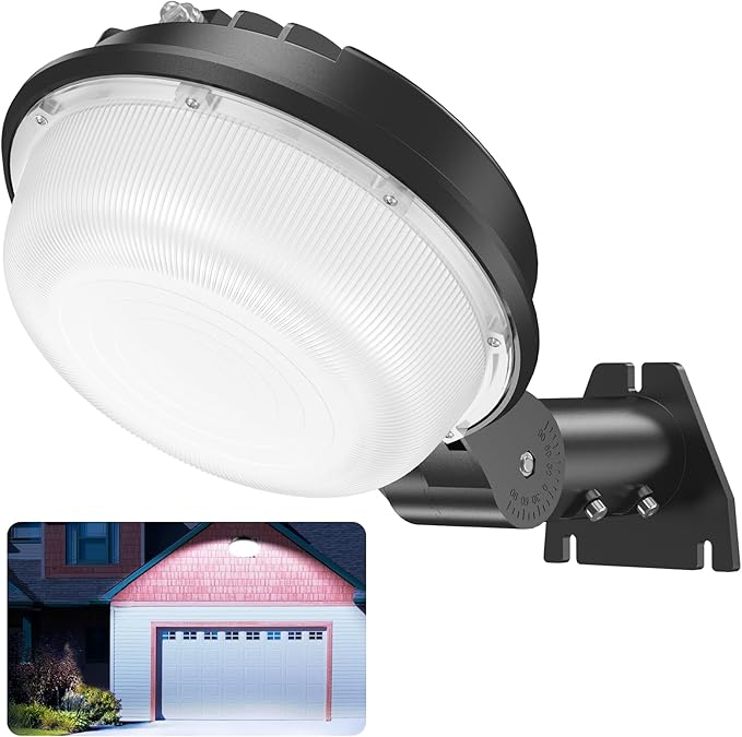 LED Barn Light 150W, Yard Area Light Dusk to Dawn Outdoor Lighting with Photocell 21000LM 5000K Daylight IP65 Waterproof LED Flood Security Parking Lot Lights for Street/Farmhouse/Garage