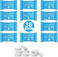 TAGVO 36 Pack Cleaning Tablets for Hydration Bladder - All Natural, Odor Free, Easy Removes Stubborn Stains Cleaning Tabs for Water Reservoir, Sport Water Bottles, Water Bladder, Hydration Backpack