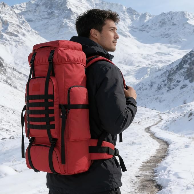 Hiking Backpack for Men 70L/100L Camping Backpack Military Rucksack Molle 3 Days Assault Pack for Climbing | Camping Backpack, 3 Days Assault Pack, for Climbing