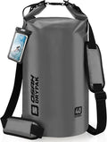 Waterproof Dry Bag, 5L/10L/20L/30L/40L Roll Top Lightweight Storage Backpack with Phone Case for Women & Men, Floating Waterproof Sack for Travel, Swimming, Kayaking, Paddle Board, Camping & Beach