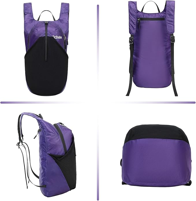 Ultra Lightweight Foldable Backpack,Water Resistant Small Packable Hiking Daypack Outdoor Camping Travel Bag