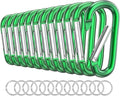 Carabiner Keychain Clip -3" Aluminum Carabiner D Ring, Caribeener Clips, Spring Snap Hook for Keychain Clip