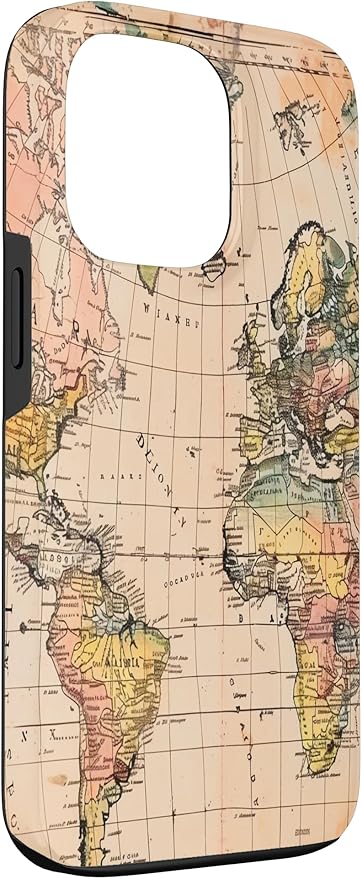 World Map ,Old Map of the World Case for iPhone 13 Pro