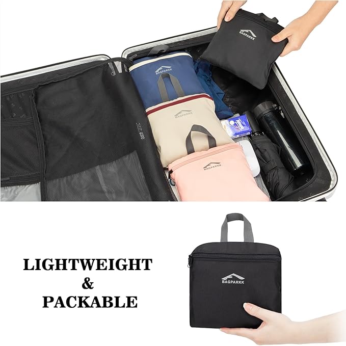 BAGPARKK Hiking Backpack,Large 35L Travel Backpacks for Men Women,Water Resistant Ultra Lightweight Foldable Packable Camping Daypack for Outdoor Sports