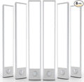 6 Pack Under Cabinet Lights Wireless, 68 LED Motion Sensor Light Indoor Rechargeable Magnetic Closet Lights Battery Operated, Under Counter Lights for Kitchen, Wardrobe, Hallway, Stairs