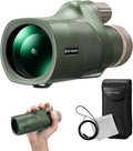 K&F Concept® 12X50 Monocular Telescope with Cleaning Cloth, FMC Lens & BAK4 Prism Telescopes for Adults, Sky Captain HD Monocular for Bird Watching Hunting Hiking Camping Travelling