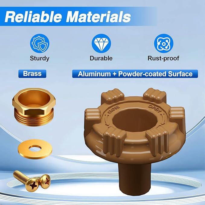 Outside Wall Faucet Repair Kit Compatible with Woodford Model 14 18, Sillcock Metal Wheel Handle Repair Kit Replace# RK-14MH
