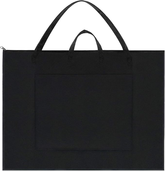 BUSOHA Large Art Portfolio Tote Bag with Nylon Shoulder,24X 36 Inch Light Weight Waterproof Poster Board Storage,Portfolio Folder for Artwork Poster, Sketching,Student Art Portfolio,Drawing