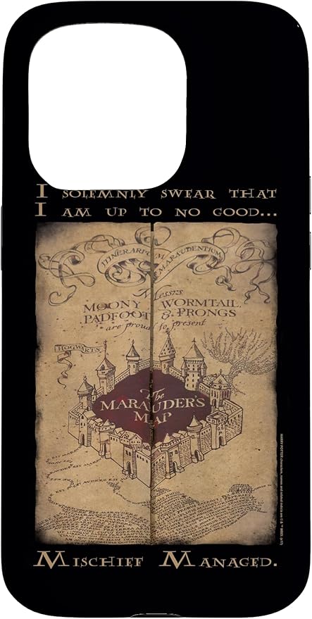 iPhone 15 Pro Harry Potter Marauder's Map Words Case