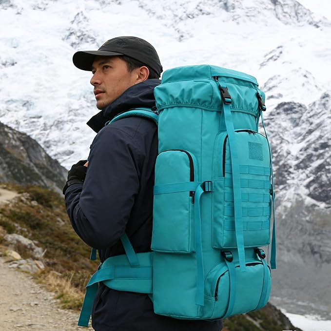 Hiking Backpack for Men 70L/100L Camping Backpack Military Rucksack Molle 3 Days Assault Pack for Climbing | Camping Backpack, 3 Days Assault Pack, for Climbing