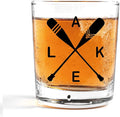 Nogrit Lake House Decor Whiskey Glasses 10 Oz,Beach Wine Old Fashioned Rocks Glasses Lake Gifts for Women Men Drinking Cocktail Scotch Vodka Tequila Rum