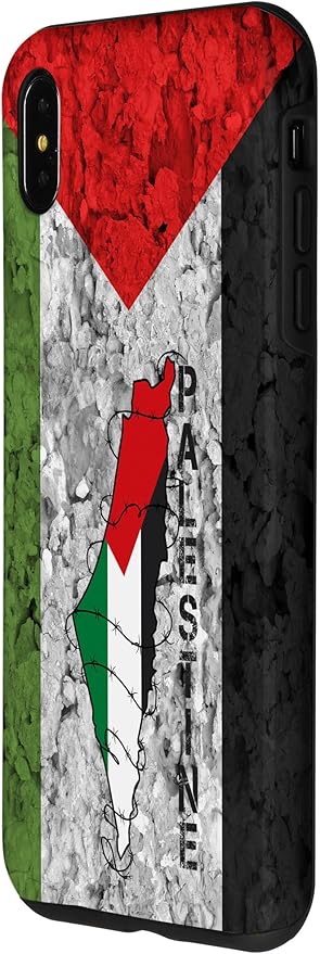 Kufiya PALESTINE Keffiyeh flag, Palestinian Map pattern Case for iPhone XS Max