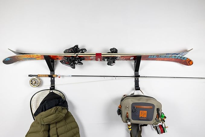Modular Wall Storage System Rail — Garage Organizer for Fishing, Ski, Bike and Outdoor Gear | PETG, Made in USA