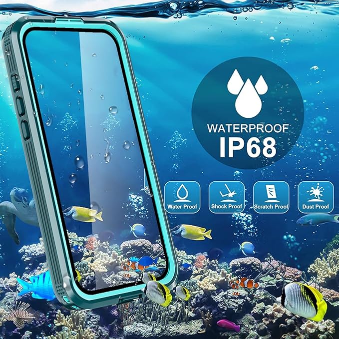 AICase Waterproof Case for iPhone 16 Pro(6.3") with MagSafe Support Snowproof,Dustproof/Shockproof,IP68 Certified 360 Full Body Protection Fully Sealed Underwater Cover for iPhone 16 Pro