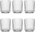 TarHong Mesa Premium Plastic Drinkware Tumbler/Double Old Fashioned, 15 Ounce, Clear, (Set of 6)