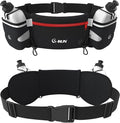 Q-RUN Hydration Running Belt with 2 x 10oz Water Bottles, No Bounce Adjustable Waist Belt for Men & Women, Marathon Running Gear