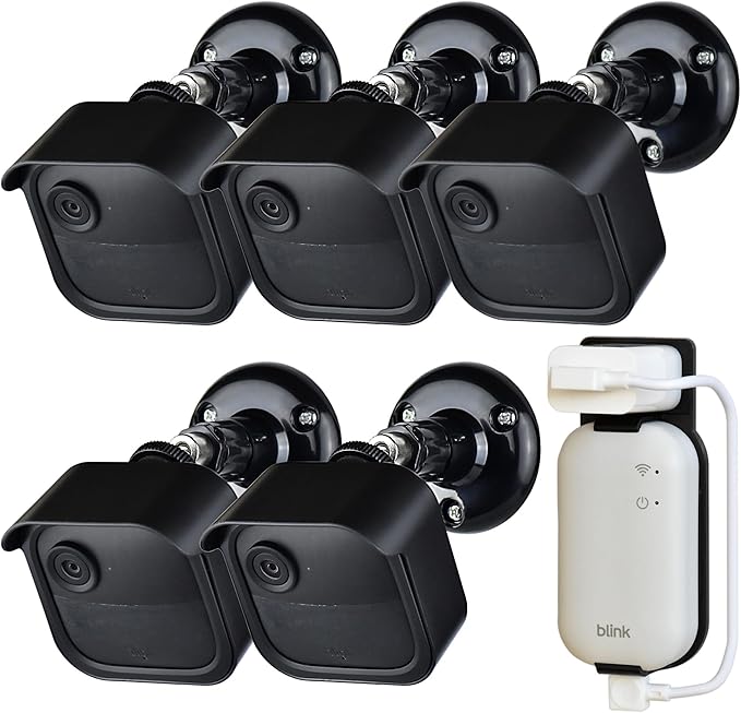 5PACK Blink Outdoor Camera Mount Bracket with Sync Module Core/XR Outlet Mount for Blink Outdoor 4th/3rd Camera (Camera Not Include)