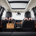 4PCS Car Hooks for Purses and Bags, Cute Bow Car Seat Headrest Hook, Car Accessories Multipurpose Portable Back Seat Hanger Storage Organize Universal Fit for Most Vehicles (4PCS-Pink Bowknot)
