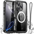 AICase Waterproof Case for iPhone 16 Pro(6.3") with MagSafe Snowproof,Dustproof and Shockproof,IP68 Certified Real 360 Full Body Protection Fully Sealed Underwater Cover for iPhone 16Pro
