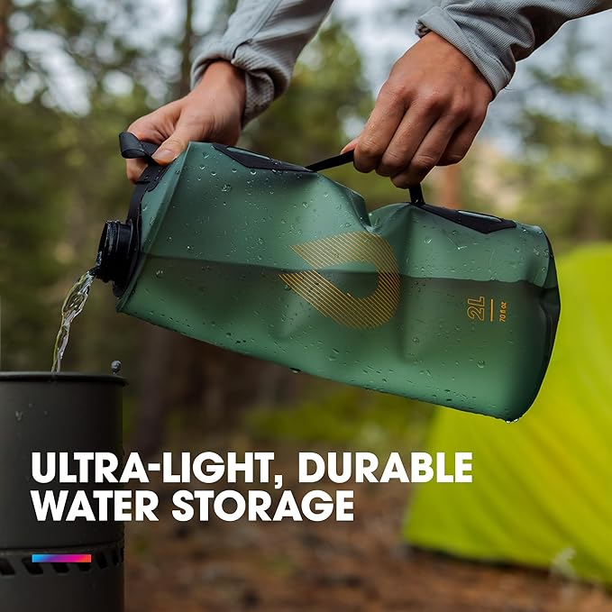 HydraPak Seeker - Collapsible Camping Water Storage (2L, 3L, 4L, 6L, 10L) - BPA & PVC Free, Hydration Reservoir Bag, Leak Proof