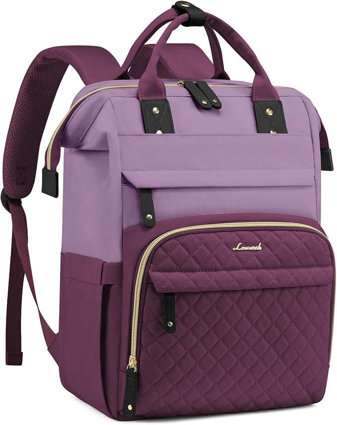 LOVEVOOK Laptop Backpack for Women, 15.6 inch Waterproof Nurse Bag Teacher Work Backpack Purse for Women, Travel Computer Backpack for College Office Business Ladies