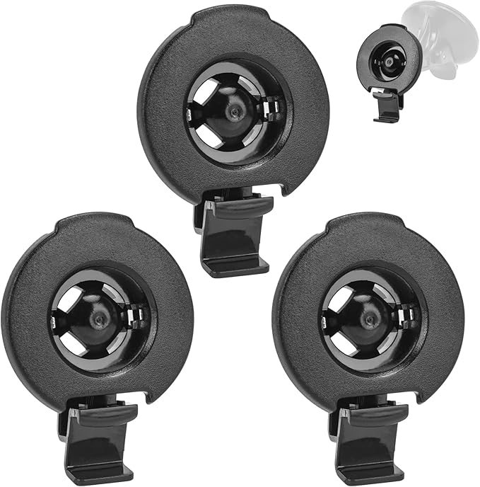 Garmin Accessories GPS Bracket Cradle Mount Compatible with Garmin Nuvi 42LM 44 52LM 54 55LMT 56 58 2407 2408 2447 2448 2467 2497 2507 2508 2547 2548 2557 2567 2577 Nuvi GPS (3 Pack)