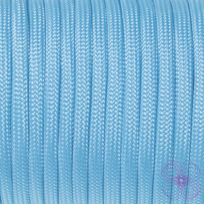 Craft County Glow in The Dark Zesty 21 Strand Luminous 550 Paracord – for DIY Bracelets, Lanyards, and Jewelry (Blue, 50 Feet)