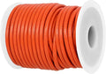 GENIQUE Real/Genuine Round Leather String Cord for Necklace, Bracelets, Jewellery, Braiding (Orange, 3mm)