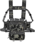 ACE TAC S.O.P. Tactical Chest Rig with 5.56/7.62 & Pistol Magazine Pouch Holders, Wing & Molle Dangler Pouches