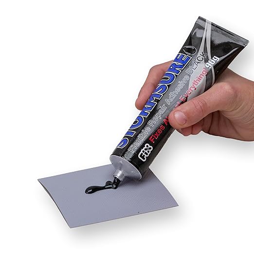 Stormsure Flexible Repair Adhesive Black 90g - Ideal for Watersports Gear & Wetsuit Repairs