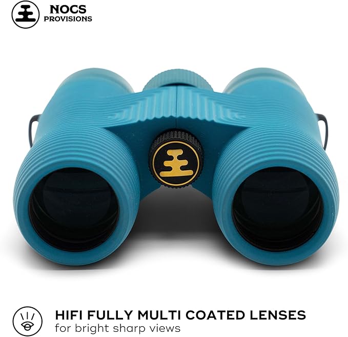 Nocs Provisions Field Issue Compact 8x32 Waterproof Binoculars, Shockproof, Fogproof, 8X Magnification, Bak4 Prism, Multi-Coated Lenses for Adults & Kids, Bird Watching, Hunting & Wildlife Viewing