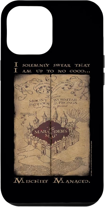 iPhone 12 Pro Max Harry Potter Marauder's Map Words Case