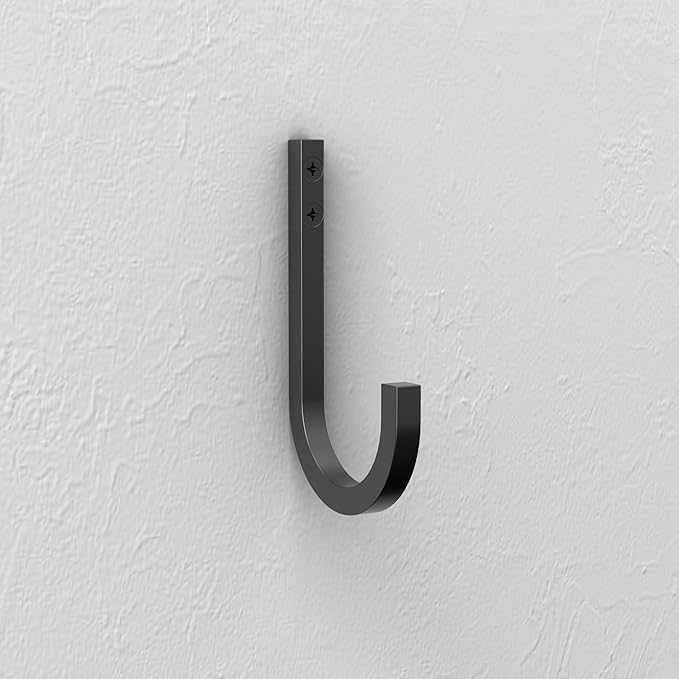 National Hardware N337-903 Reed Multipurpose Hook in Matte Black, 4"