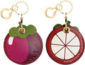 Leather Keychain Holder Case Compatible with AirTag,Cute air tag Cover with Keychain Ring,GPS Tracker Case for Keys