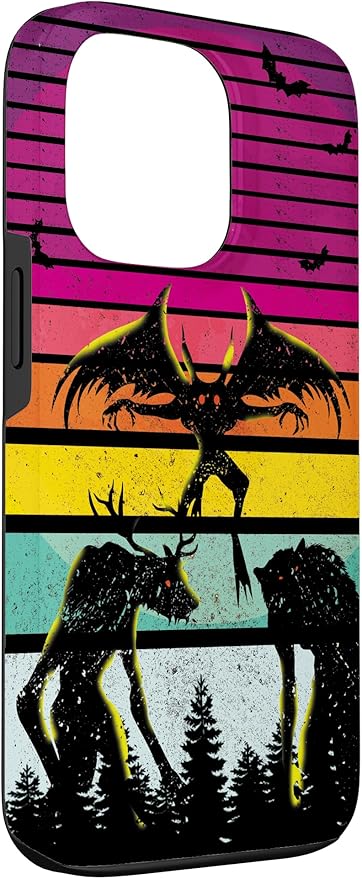 Cryptkin Cute Mothman Cryptid Map Case for iPhone 13 Pro