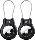 for AirTag Holder 2-Pack, Waterproof for Air Tag Keychain Holder,Compatible with Apple AirTags, GPS Tracker, Ultra Secure for Apple Tag case, for Luggage, Key Ring Luggage tag Backpack