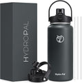 64oz Half Gallon Insulated Water Bottle with 2-in-1 Lid (Chug & Straw), Double Walled Vacuum Stainless Steel Water Bottles, Wide Mouth Leakproof Insulated Jug with Straw