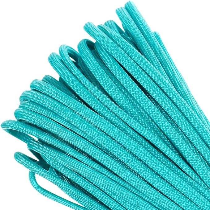 Paracord Planet Genuine Type III 550lb Paracord – Nylon Cord in Solid, Multi, and Reflective Colors – 25+ Colors and Length Options of 10', 25', 50', and 100'