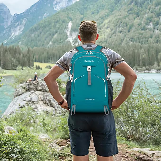 45L Lightweight Packable Backpack – Durable Foldable Daypack for Travel, Hiking, and Gym (Green)