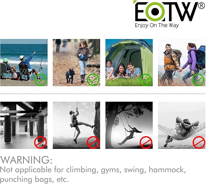 EOTW Paracord Keychain for Men Women Paracord Carabiner Backpack Keychain with Aluminum Clip for Camping Hiking Outdoor Gear