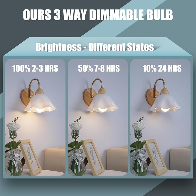 10Pack Rechargeable Emergency Light Bulb, A19 9W Daylight 6000K Self-Charging LED Light Bulb,1200mAh Battery Backup Light Bulbs for Daily,Home Emergency,Outdoor Portable Use