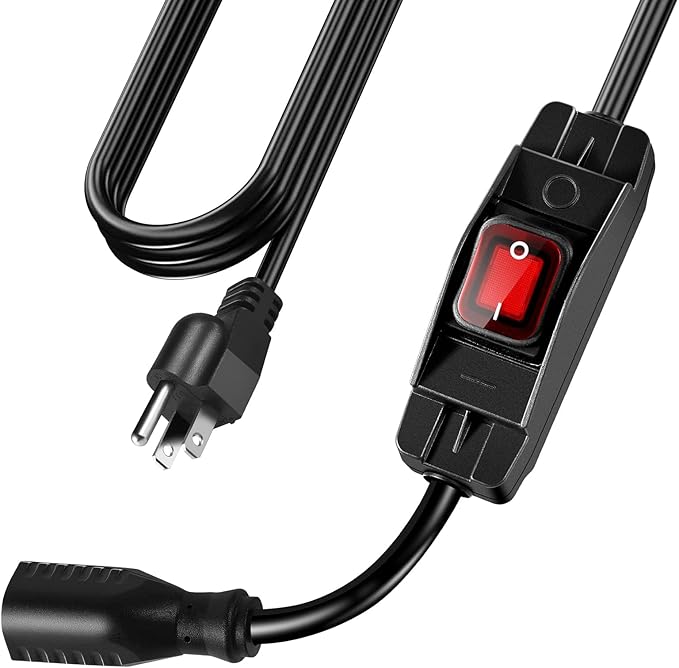 Extension Cord with Switch On/Off Waterproof Switch 35Ft No Plugging and Unplugging Invintage Stereo Devices Without Built-in Power Switch (35 FT)