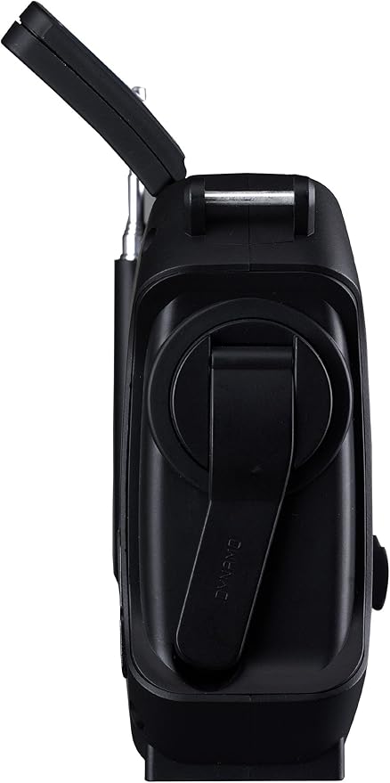 Kaito KA500IP-BLK Voyager Solar/Dynamo AM/FM/SW NOAA Weather Radio with Alert and Cell Phone Charger, Black