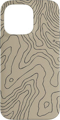 Coyote Country Guide Lines Topographical Contour Map Case for iPhone 14 Pro Max