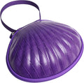 Hard Travel Case for Silicone Bras [A-C Cup] Premium Nubra Organizer Portable Lingerie Underwear Storage Bag (Crocodile, Purple)