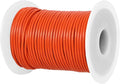 GENIQUE Real/Genuine Round Leather String Cord for Necklace, Bracelets, Jewellery, Braiding (Orange, 1.5mm)